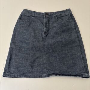 BANANA REPUBLIC WOMEN'S BLUE DENIM 100% COTTON SKIRT, Sz 6